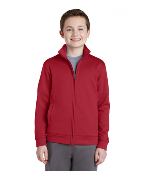 Sport-Tek Youth Sport-Wick Fleece Full-Zip Jacket.  YST241