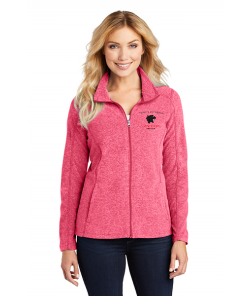 Port Authority Ladies Heather Microfleece Full-Zip Jacket. L235
